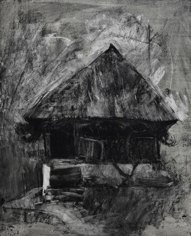 "Рисунок. Пленэр. Продолжительный" by Александру Унтилов, 500x400mm, соус / бумага