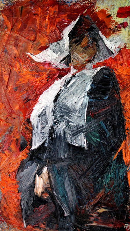 "Painting. Pleinair. Figure. Long term" by Doina Mîndrean, 400x250mm, oil on canvas