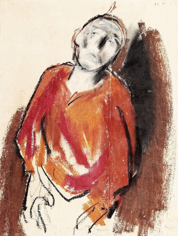 "Pictură. Figură / semifigură" by Corneliu Baba
