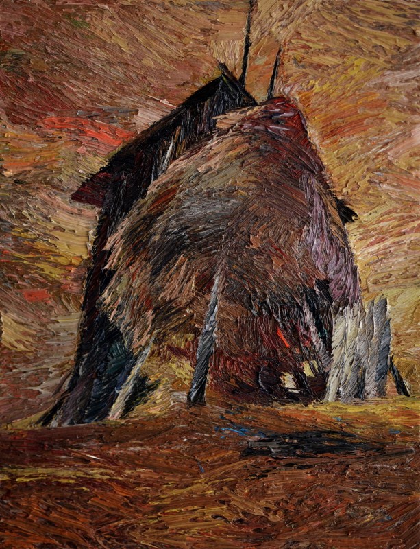 "Стоги сена" by Оксана Цип, 2018, масло / холст