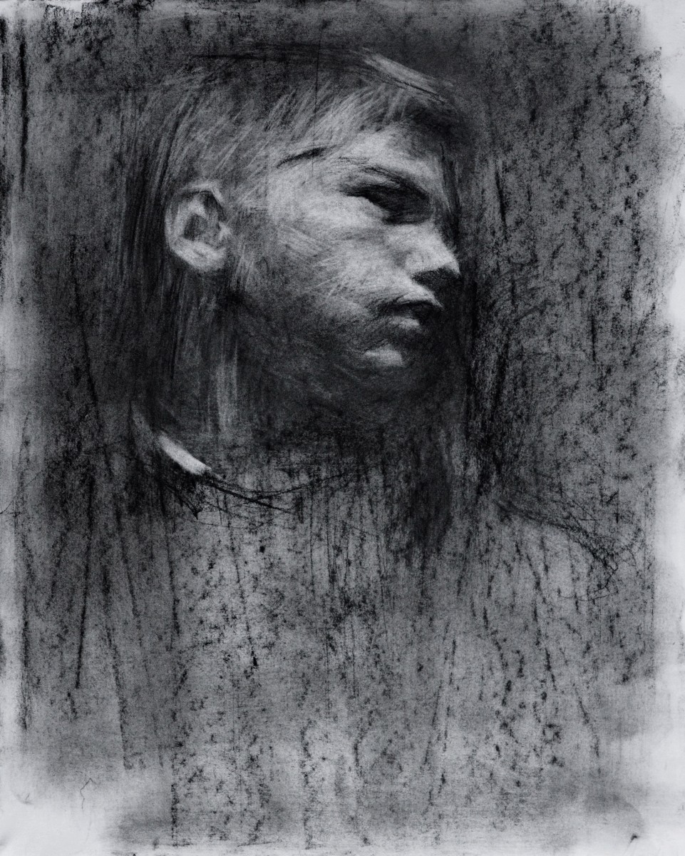 "Портрет" by Ион Голубей, 2015, 500x400mm, соус / бумага