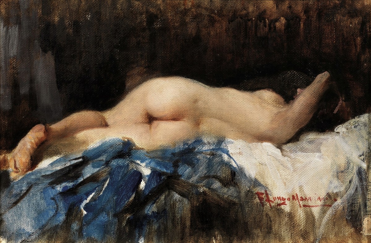 "Pictură. Nud" by Francesco Longo Mancini