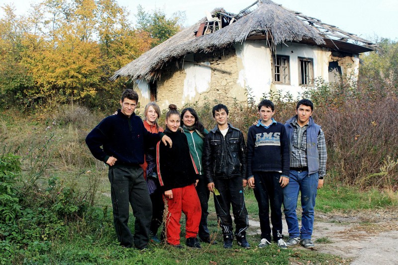 Осенний пленэр. IX класс - первые этюды маслом. Октябрь 2013