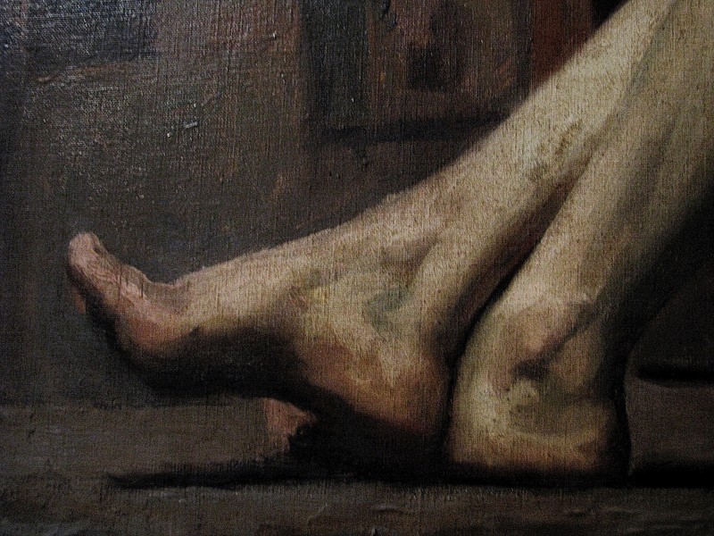 "Painting. Gypsum, head, hands, feet" by Dario Villares Barbosa