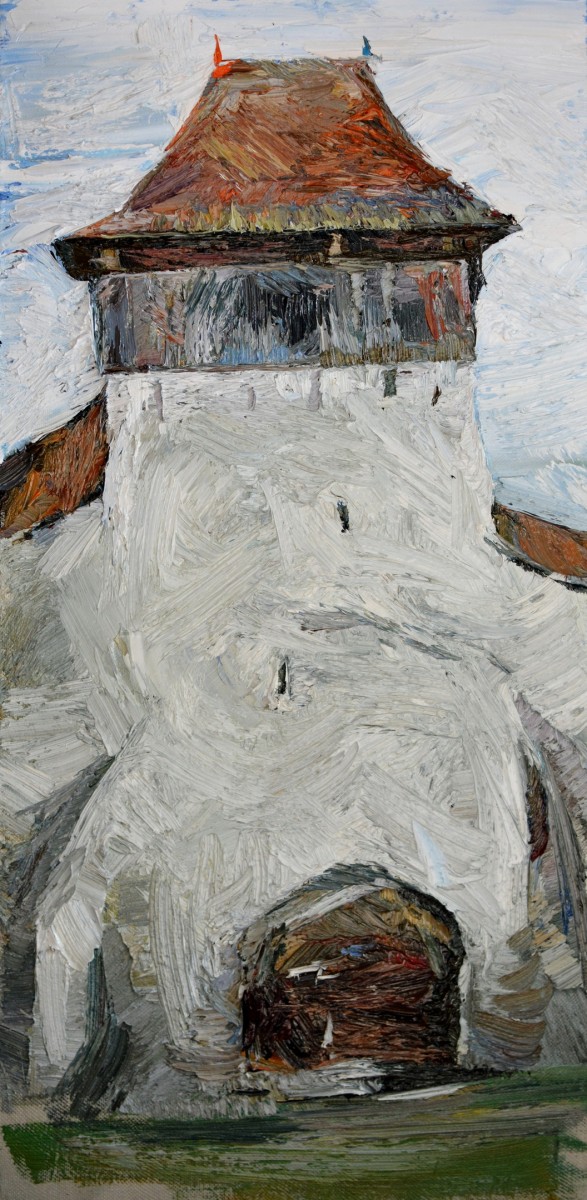 "Painting. Pleinair. Pleinair romania" by Doina Mîndrean, oil on canvas