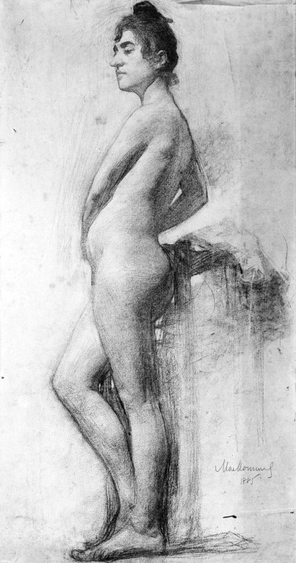 "Drawing. Nude" by Frederick William MacMonnies