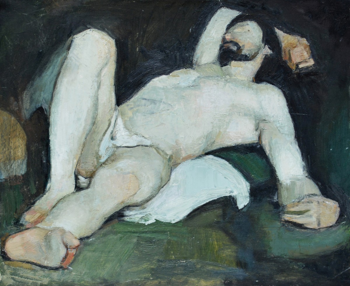 "Copy. Long term" by Alexandru Untilov, 300x400mm, Oil on paper