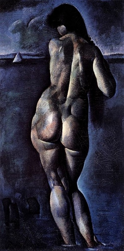 "Drawing. Nude. Figure" by Károly Patkó
