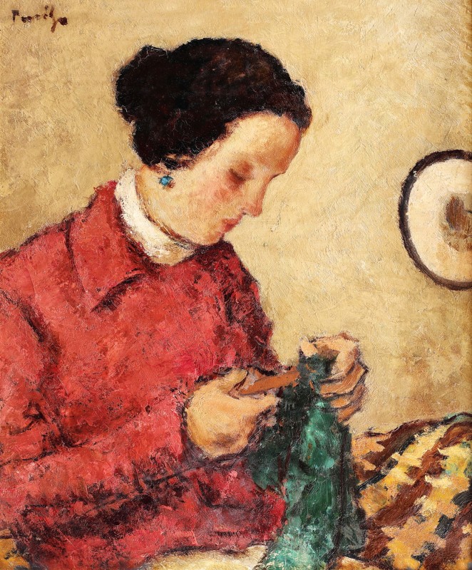 "Painting. Figure" by Nicolae Tonitza