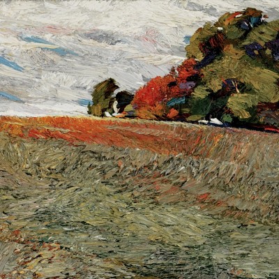 "Пейзаж. Трансилвания" by Анатол Гимпу, 2005, 420x600mm, масло / холст