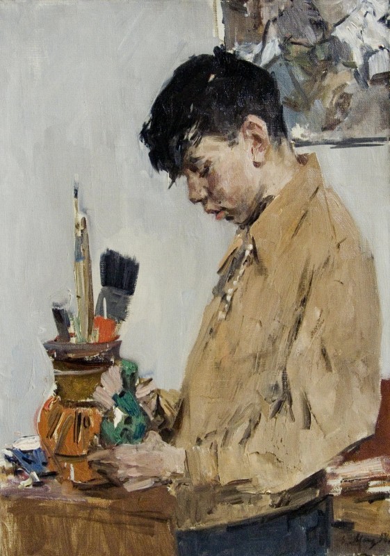 "Compoziție" by Evsey Evseevich Moiseenko