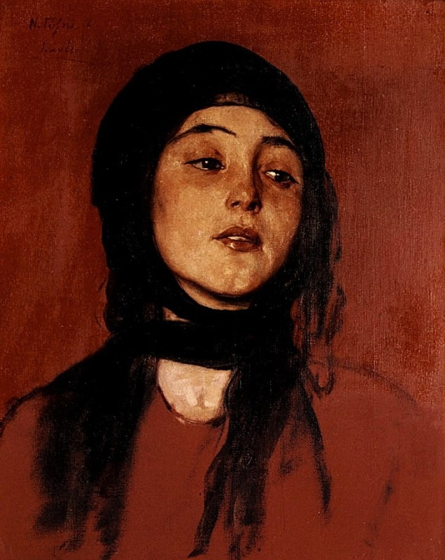 "Painting. Portrait" by Nikolaos Gyzis