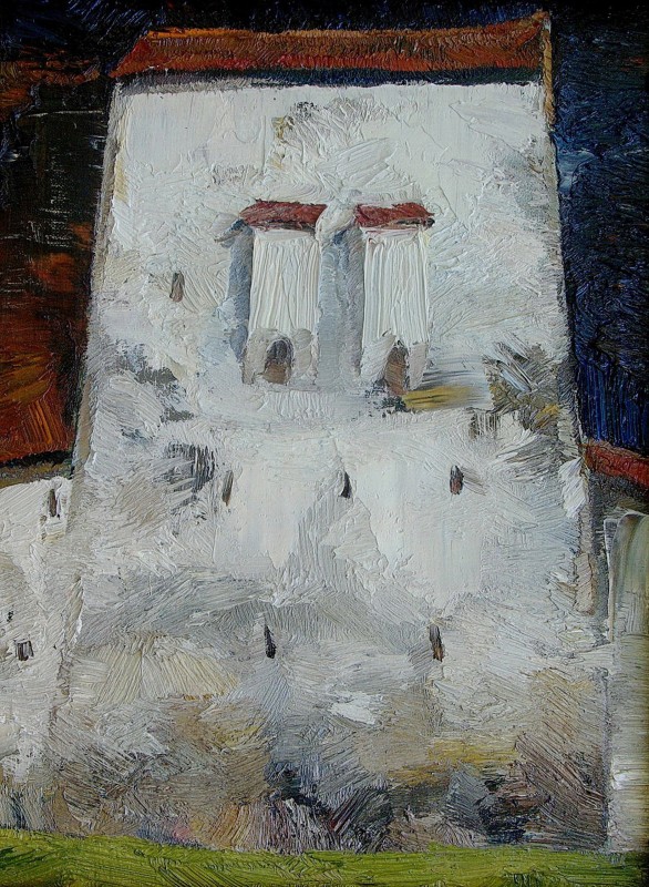 "Painting. Pleinair. Long term" by Margareta Fustei, 400x300mm, oil on canvas