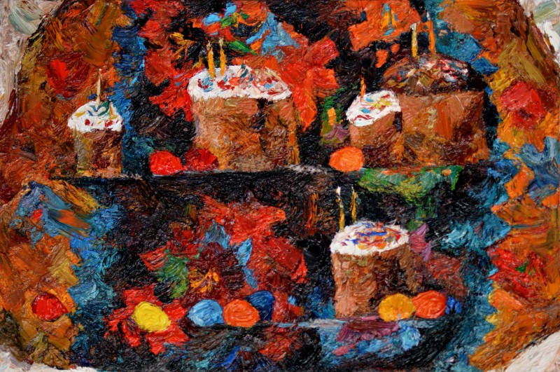 "Живопись. Натюрморты" by Диана Румегхеа, 680x520mm, масло / холст