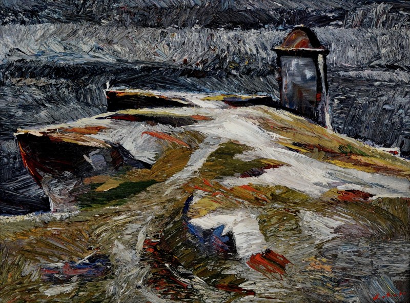 "Butuceni" by Anatol Ghimpu, 2005, 300x400mm, oil on canvas