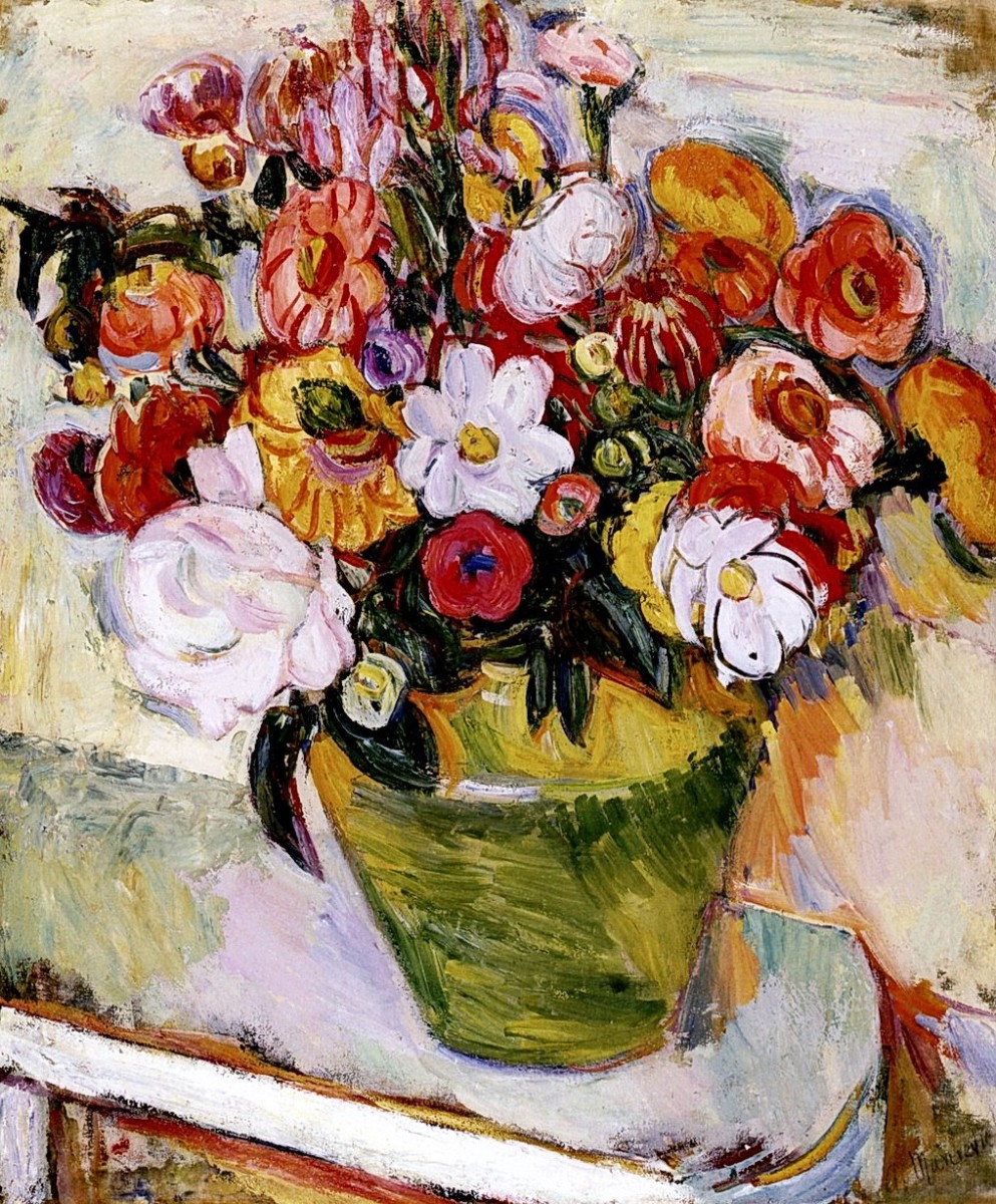 "Painting. Flowers" by Abram Anshelevich Manevich