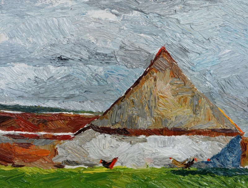 "Painting. Landscape. Pleinair. Long term" by Maxim Malerciuc, 320x420mm, oil on canvas