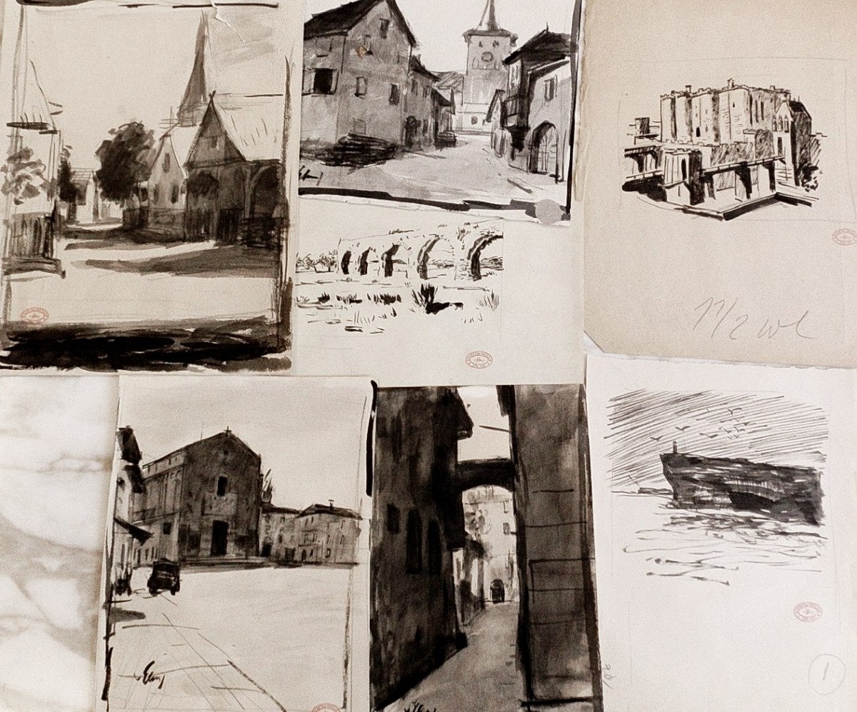 "Рисунок" by Тхео ван Елсен