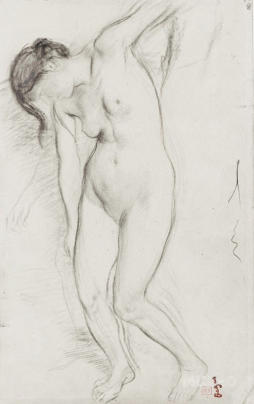 "Drawing. Nude" by Edgar Degas