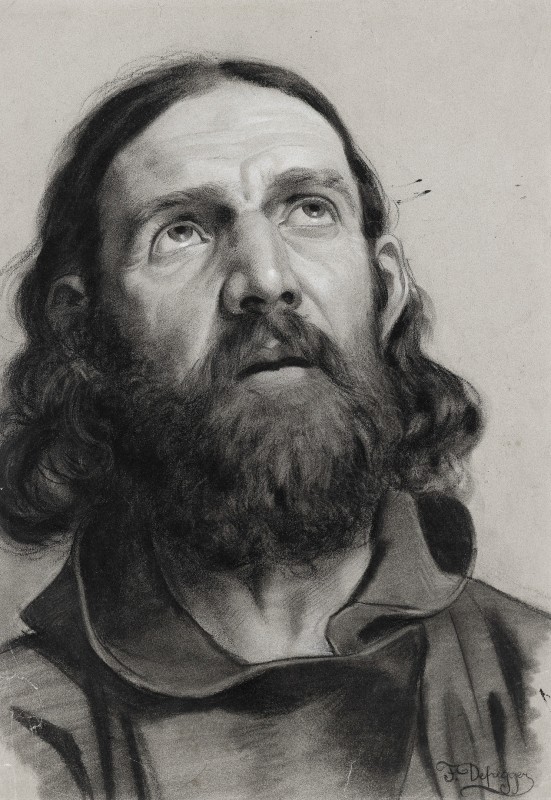 "Drawing. Portrait" by Franz Defregger