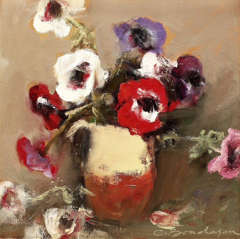"Painting. Flowers" by Cornel Brudaşcu