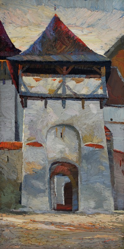 "Iacobeni" by Anatol Ghimpu, 2010, 360x300mm, ulei pe pânză