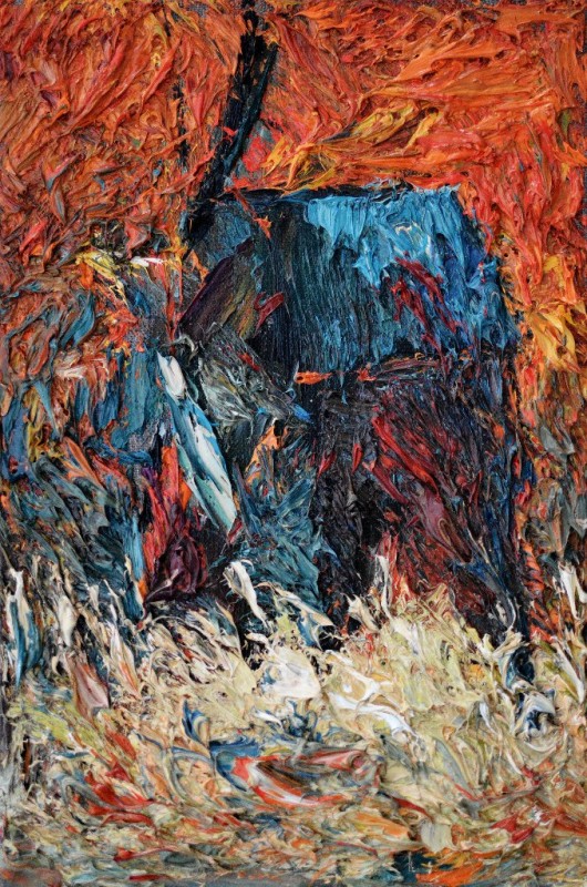 "Studiu. Moară" by Mădălina Casian, 2015, ulei pe pânză