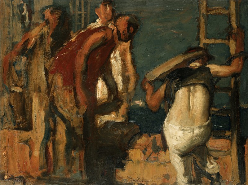 "Composition. People" by Frank Brangwyn