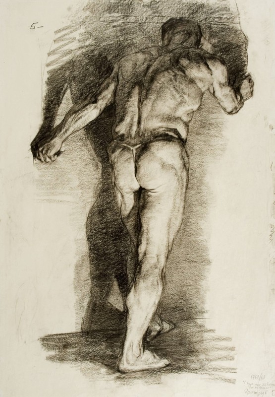 "Desen. Nud. Figură / semifigură" by Igor Mikhailovich Grigorev