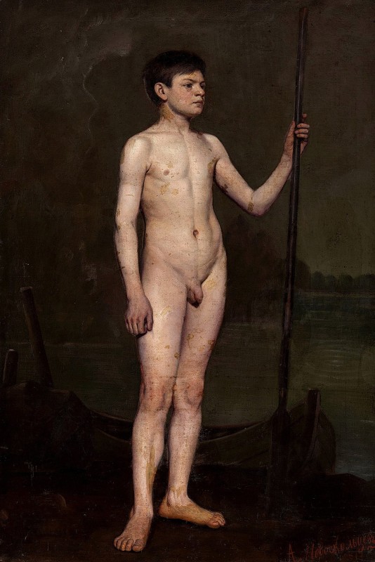 "Painting. Nude" by Alexander Nikanorovič Novoskoltsev