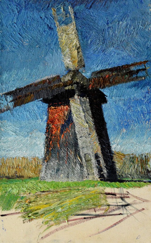 "Painting. Pleinair. Long term" by Victor Teslaru, 400x250mm, oil on canvas