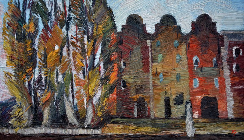 "Schiedam" by Oxana Țip, 2020, 300x520mm, oil on canvas
