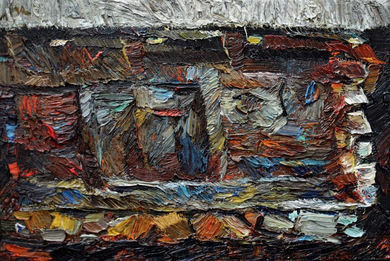 "Motiv" by Vlada Cibuc, 2016, 200x300mm, oil on canvas