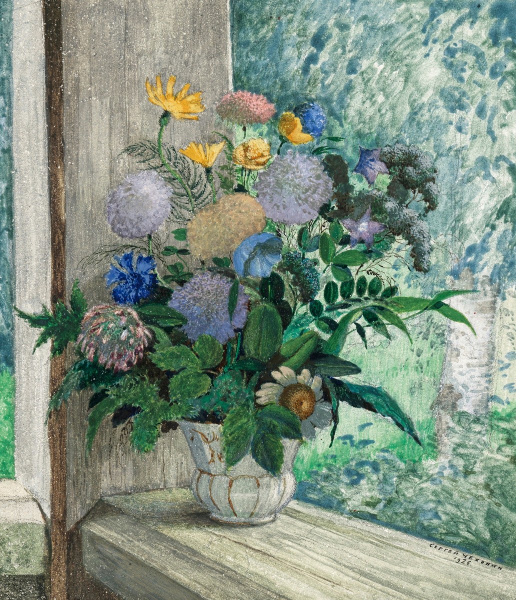"Pictură. Flori" by Chekhonin Sergey Vasilievich