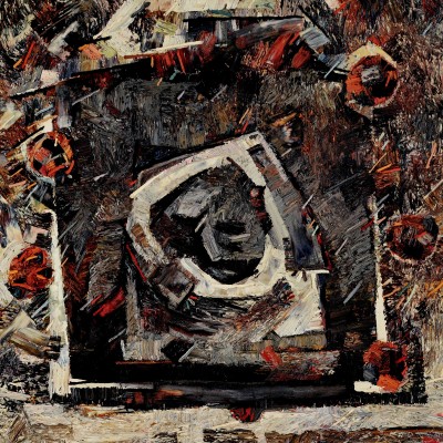"Atelier" by Anatol Ghimpu, 2005, 950x950mm, oil on canvas