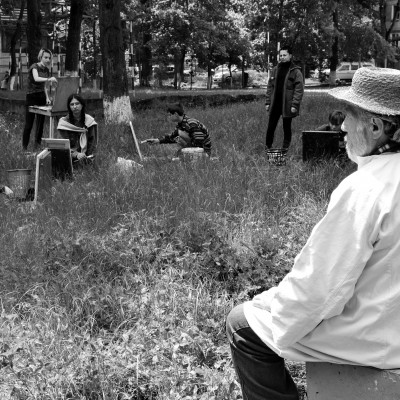 ... începutul practicii de pleinair de vară / clasa a VIII-a, a X-a și a XI-a. /