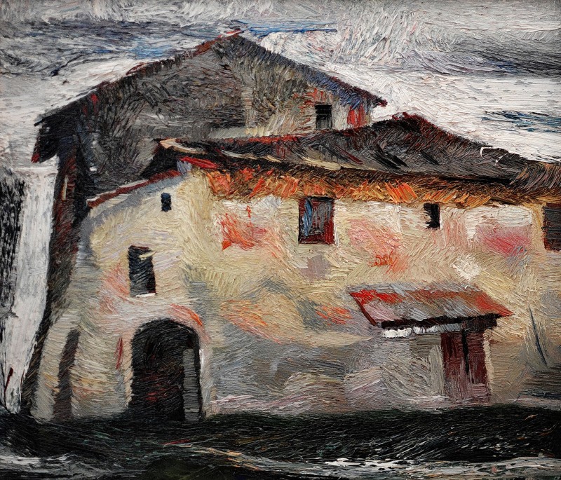 "Etude. Certaldo" by Anatol Ghimpu, 2001, 520x600mm, oil on canvas
