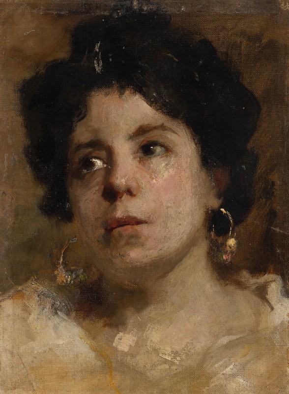 "Painting. Portrait" by Cesare Tallone