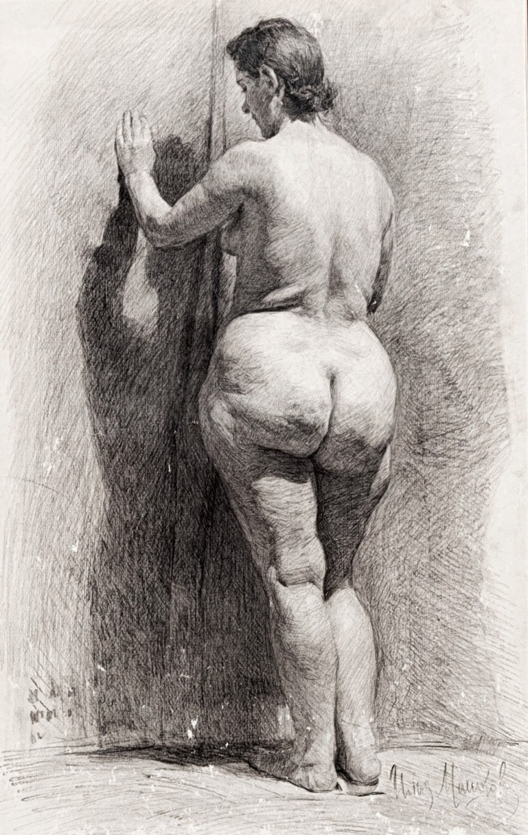 "Drawing. Nude" by Ilya Mashkov