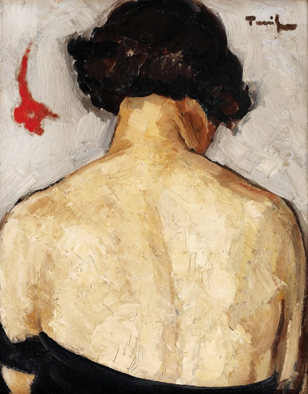 "Pictură. Portret" by Nicolae Tonitza