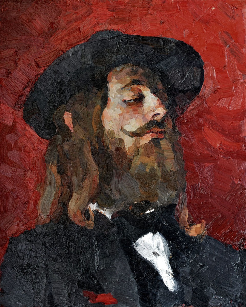 "Portret tematic" by Cătălin Graur, 2006, 500x400mm, oil on canvas