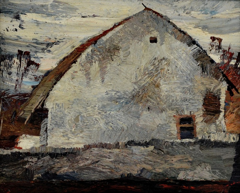 "Butuceni" by Anatol Ghimpu, 1999, 420x520mm, oil on canvas