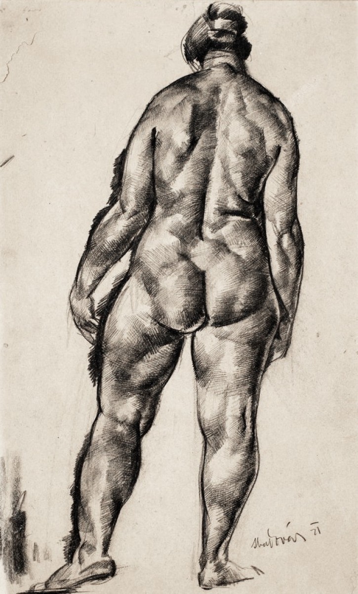 "Drawing. Nude" by Aba-Novák Vilmos