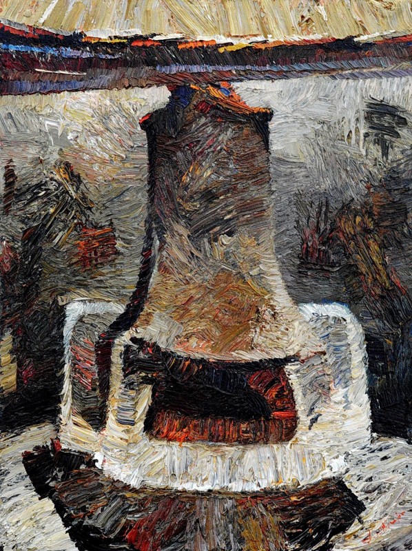 "Oven. Butuceni" by Anatol Ghimpu, 2004, 400x300mm, oil on canvas