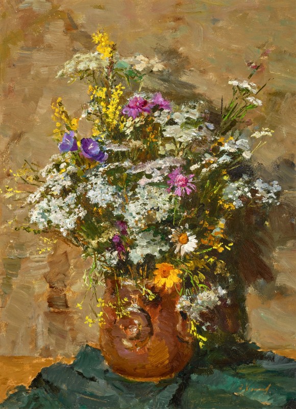 "Painting. Flowers" by Yakov Markovich Khaimov