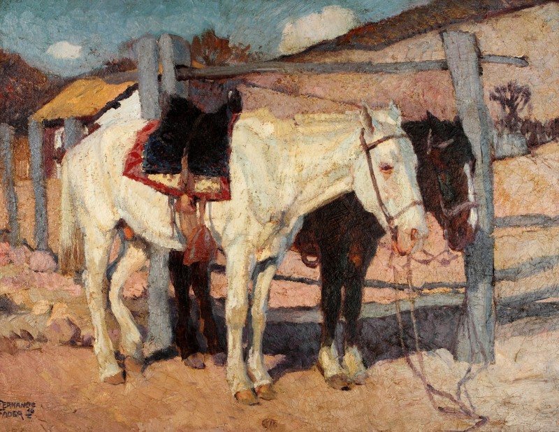 "Pictură. Animale" by Fernando Fader