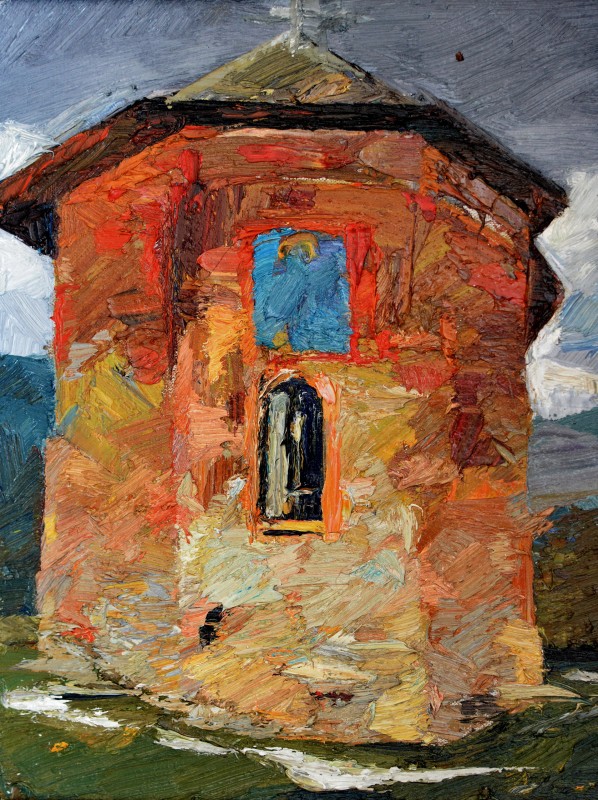 "Motiv. Râmnicu-Vâlcea" by Rodica Dubasari, 2013, 400x300mm, ulei pe pânză