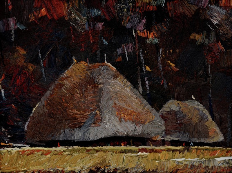 "Etude. Sibiu" by Anatol Ghimpu, 2004, 300x400mm, oil on canvas