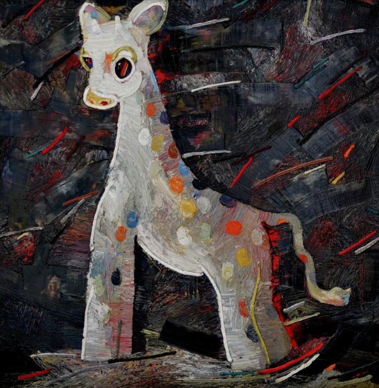 "Где ты Нико? (Where are you, Nico?)" by Anatol Ghimpu, 1998, 700x680mm, oil on canvas