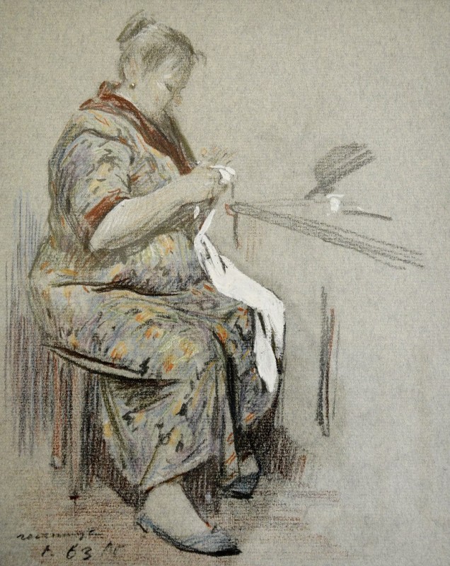 "Schiță / crochiu. Figură / semifigură" by Leonid Grigoraşenco
